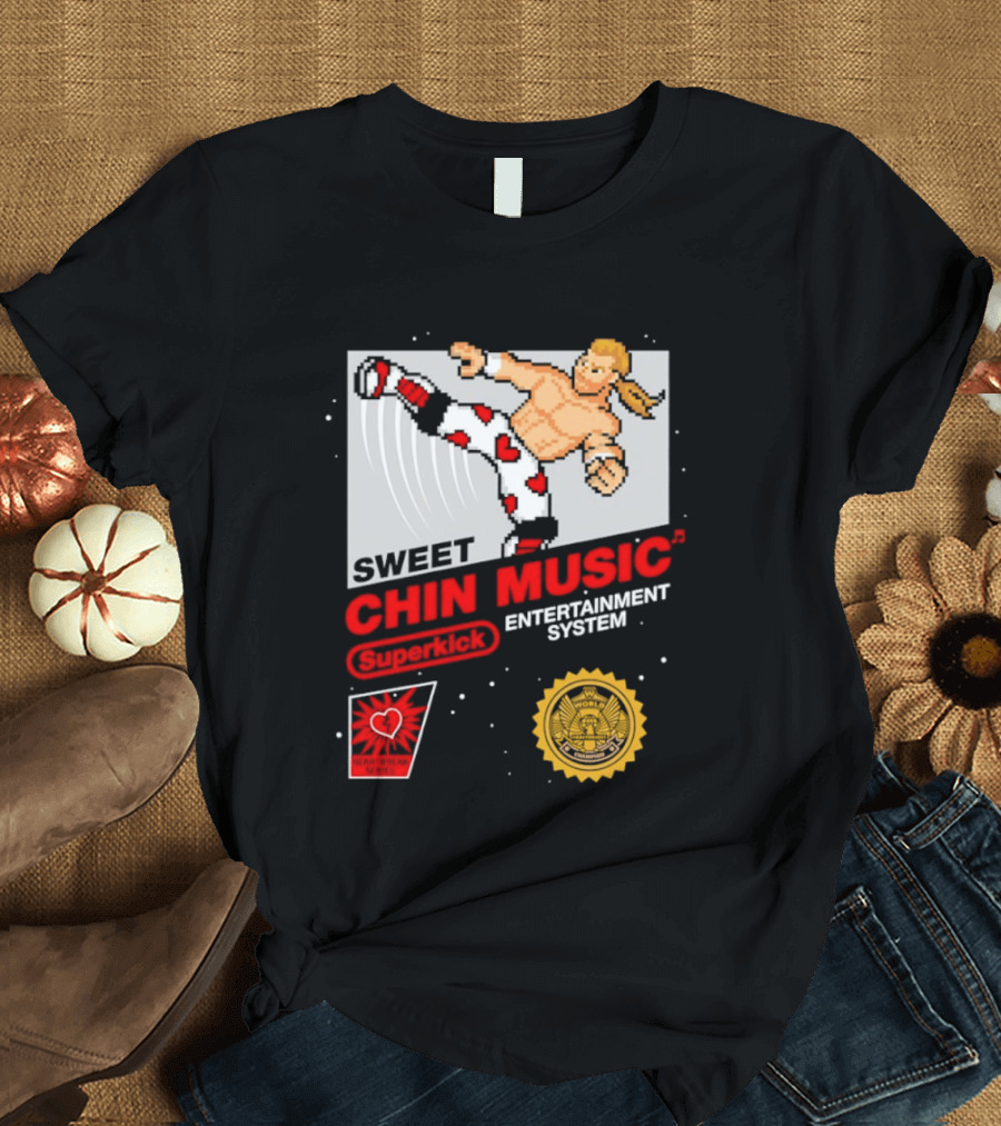 Sweet Chin Music Heartbreak Kid Entertainment System Series T-Shirt