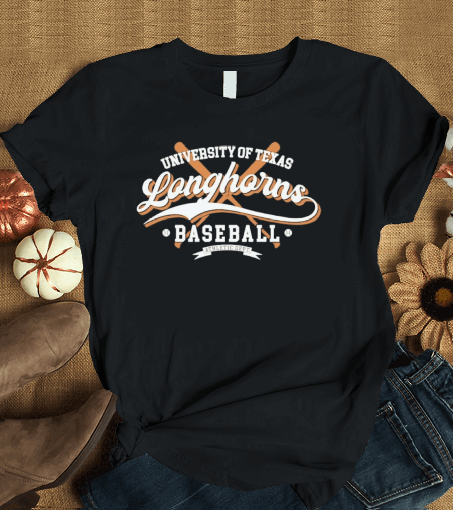 University Of Texas Longhorns Baseball Athletic Dept T-Shirt