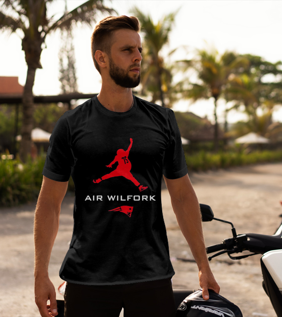New England Patriots Air Wilfork 75 Jumpman T-Shirt