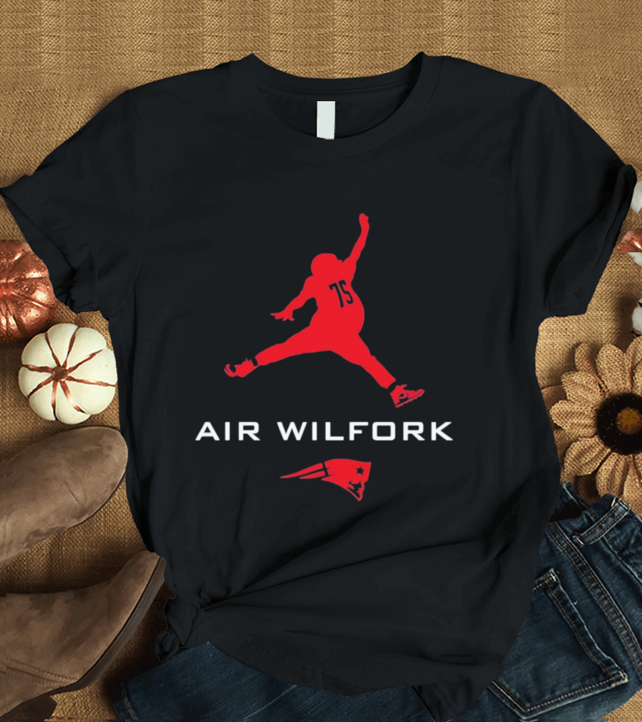 New England Patriots Air Wilfork 75 Jumpman T-Shirt