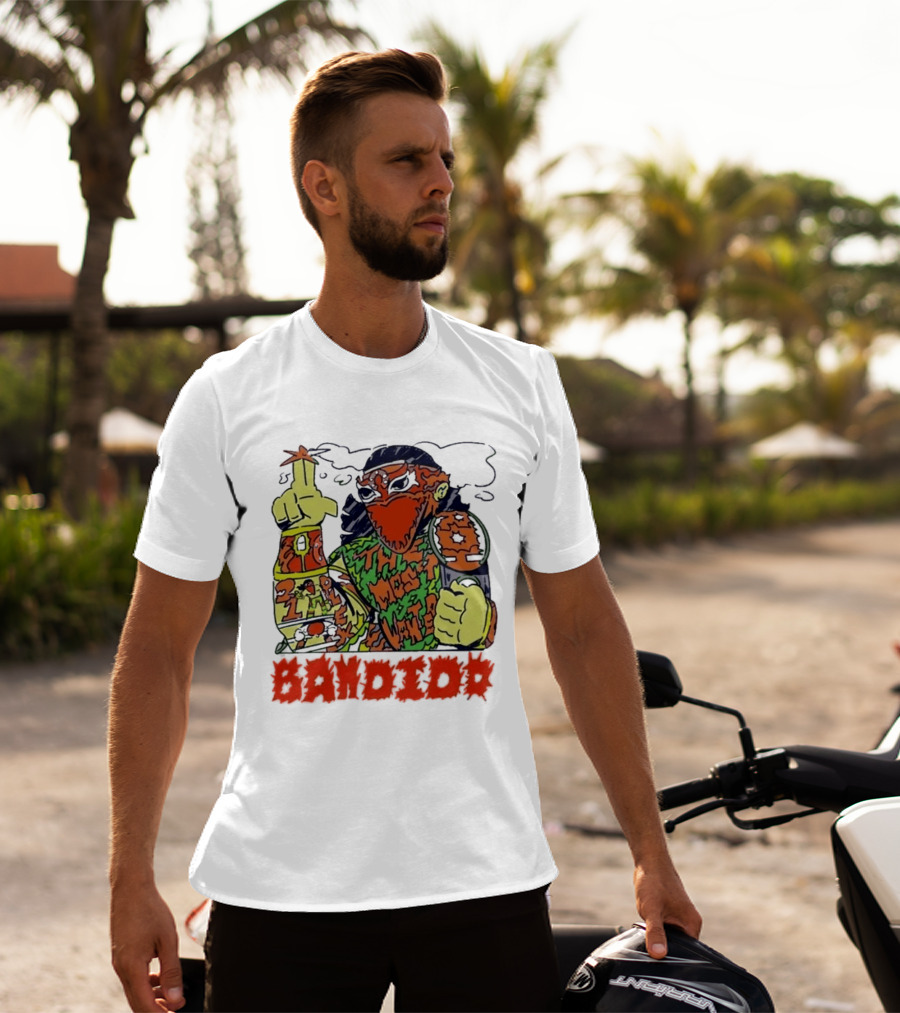 Most Wanted Bandido Lucha Libre Wrestler Suplex Champion T-Shirt