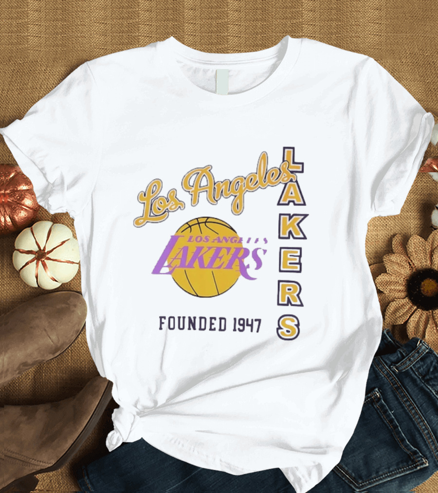 Los Angeles Lakers Founded 1947 NBA Basketball Team T-Shirt