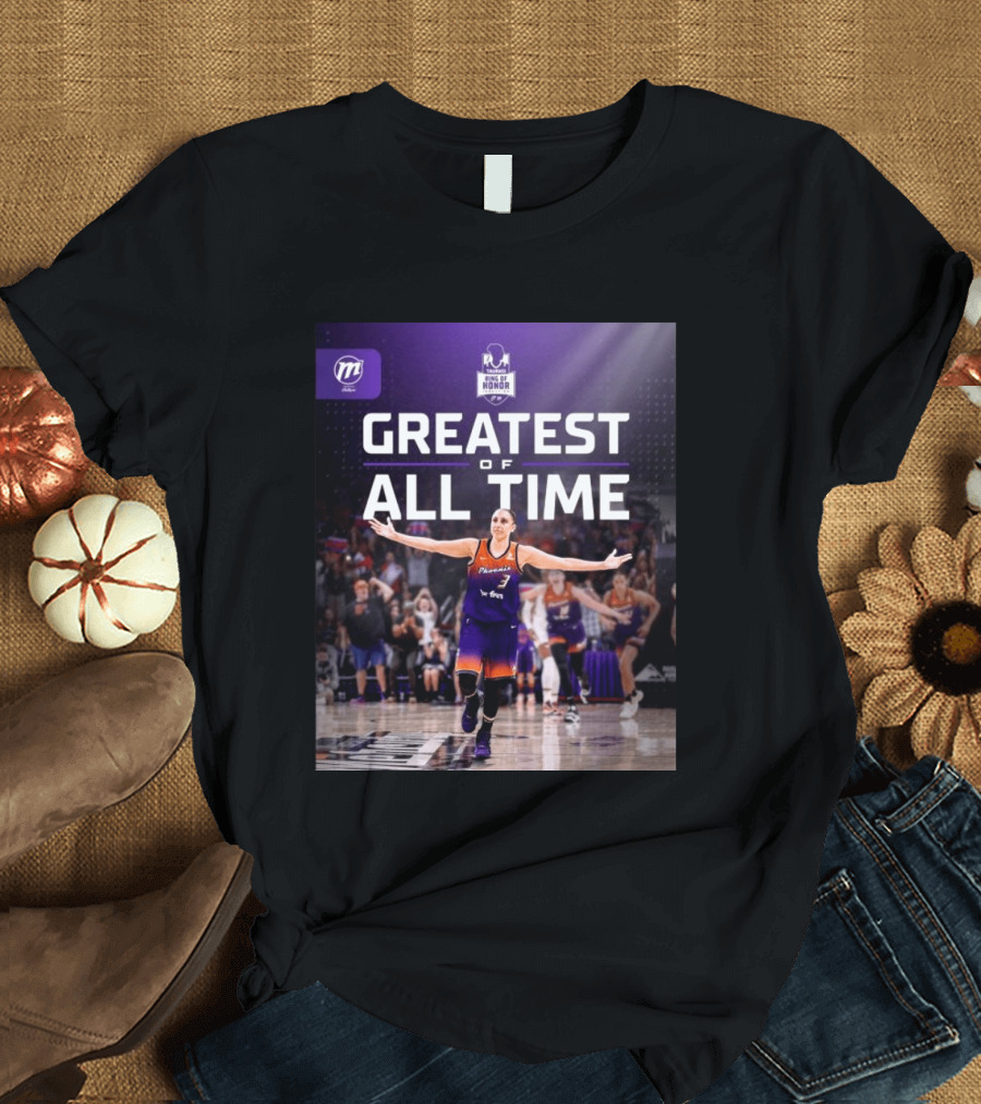 Diana Taurasi Phoenix Mercury Ring Of Honor Greatest Of All Time T-Shirt