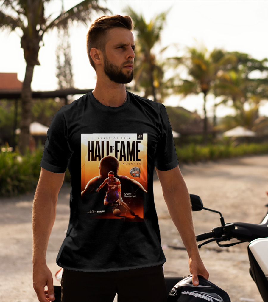 Class Of 2026 Hall Of Fame Inductee Amar'e Stoudemire Phoenix Suns Basketball T-Shirt
