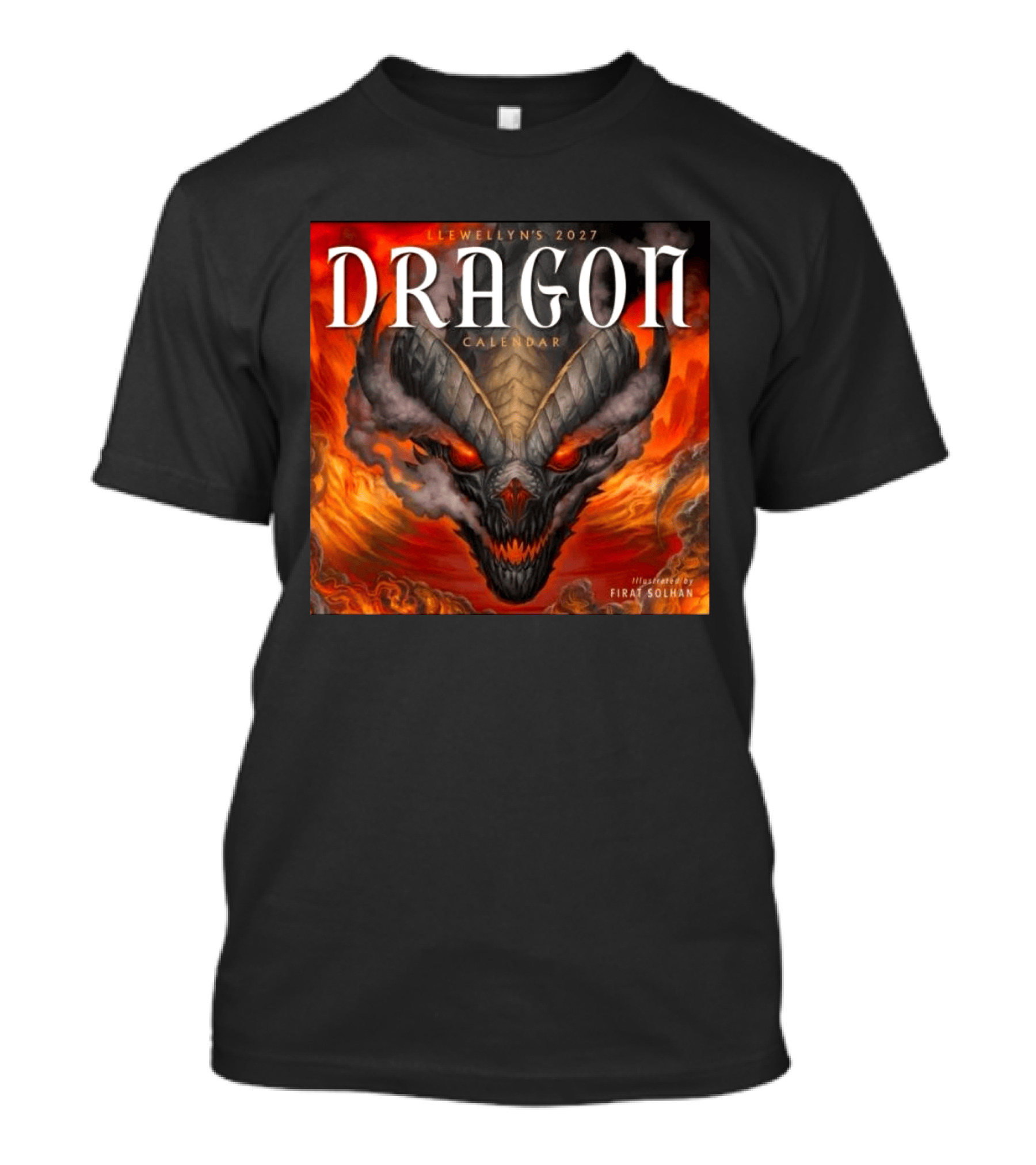 Llewellyn's 2027 Dragon Calendar Illustrated By Firat Solhan T-Shirt