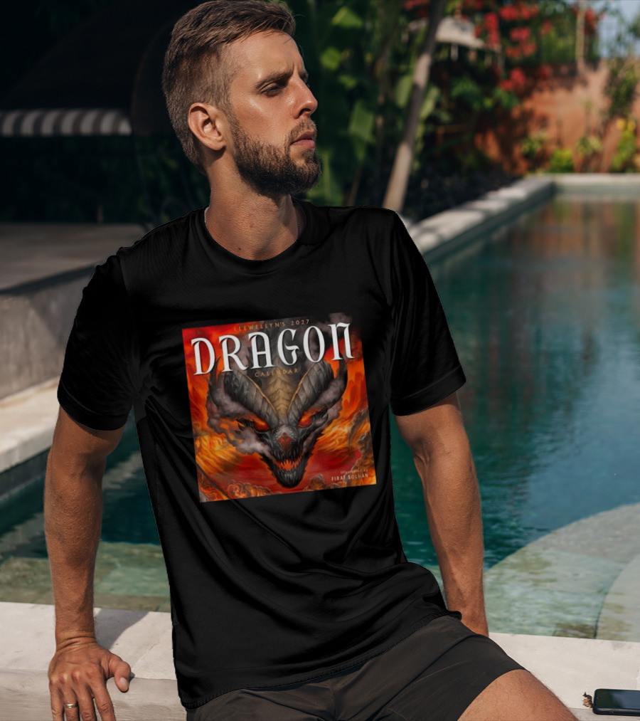 Llewellyn's 2027 Dragon Calendar Illustrated By Firat Solhan T-Shirt