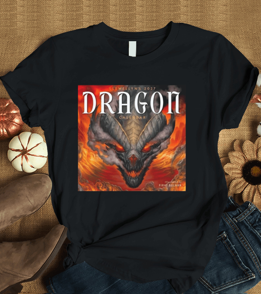 Llewellyn's 2027 Dragon Calendar Illustrated By Firat Solhan T-Shirt
