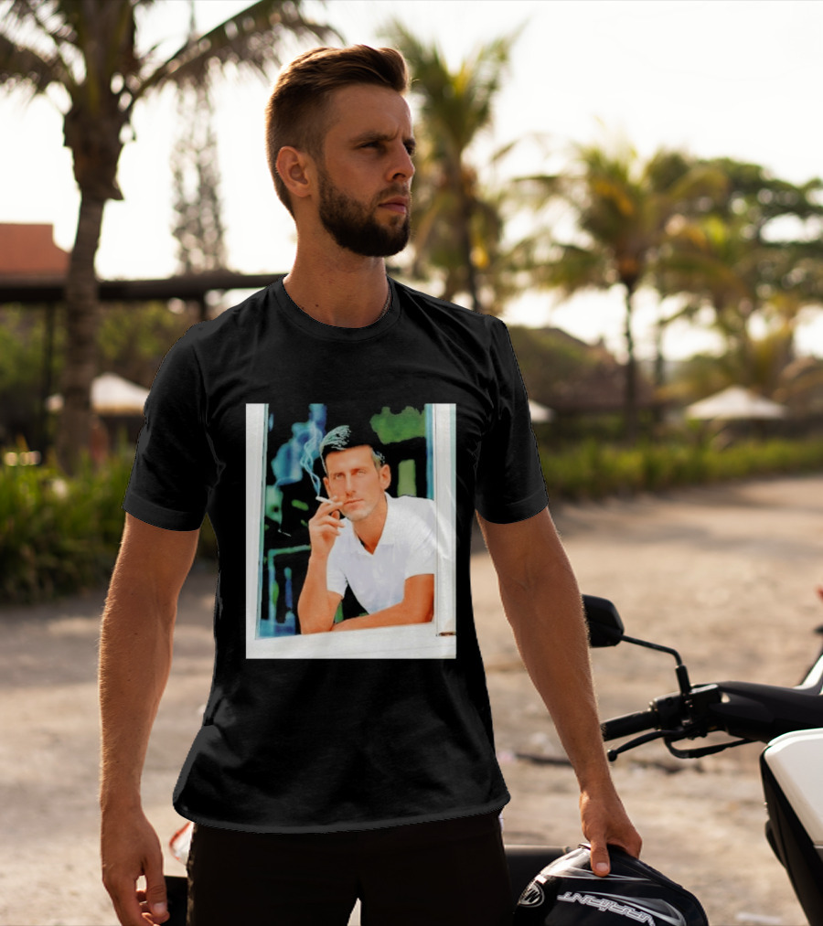 Novak Djokovic Smoking Tennis ATP Champion T-Shirt