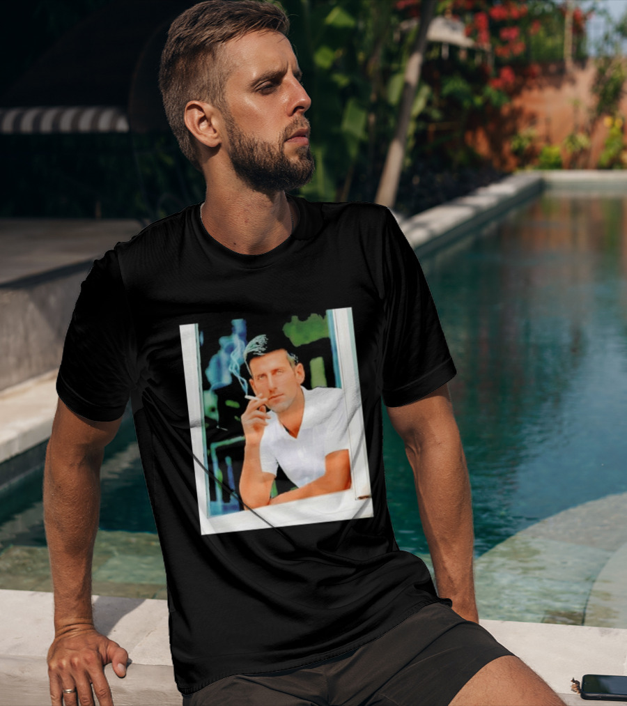 Novak Djokovic Smoking Tennis ATP Champion T-Shirt