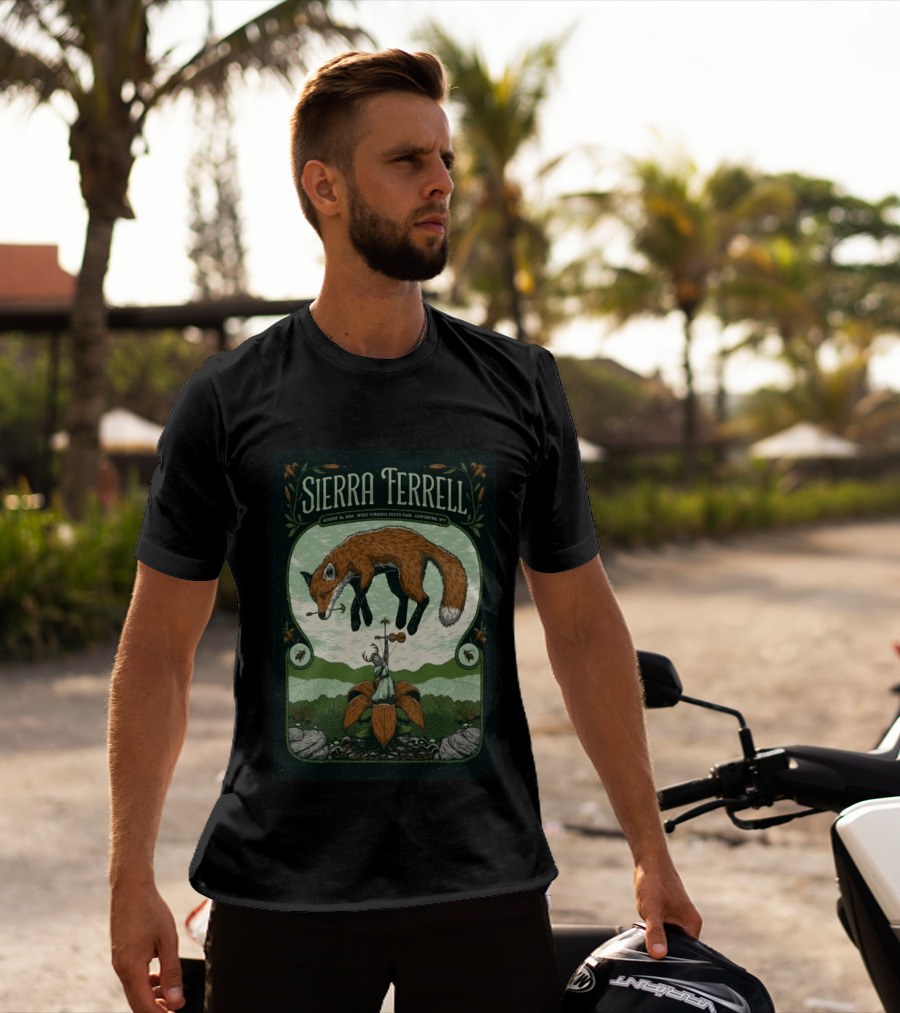 Sierra Ferrell August 16 2026 Lewisburg WV West Virginia State Fair Fox Violin T-Shirt