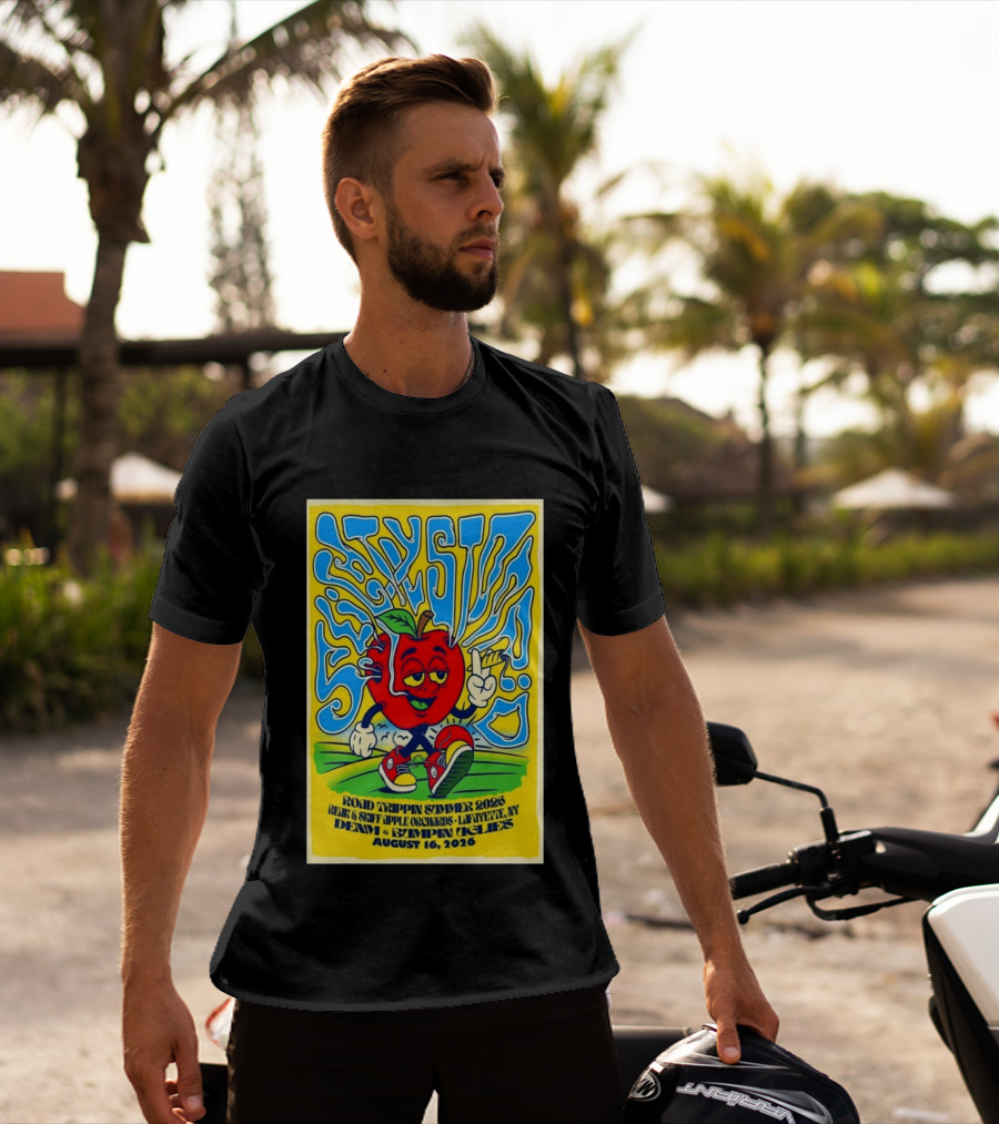 Slightly Stoopid Road Trippin Summer 2026 Apple Orchards LaFayette NY August 16 Dem Apples Bumpin Uglies T-Shirt
