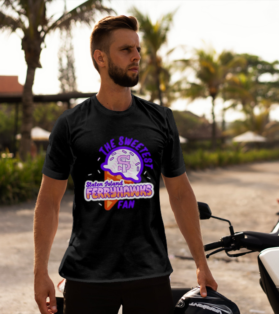 Staten Island Ferryhawks The Sweetest Fan Ice Cream Cone T-Shirt