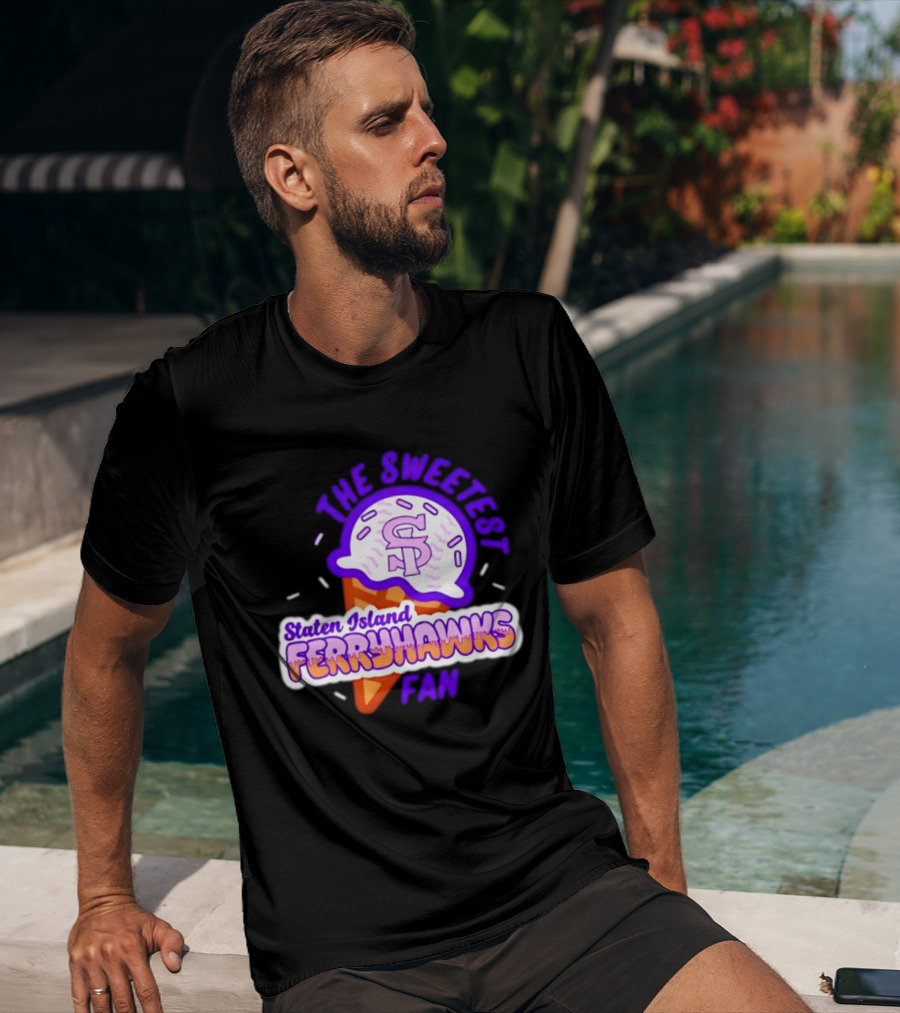 Staten Island Ferryhawks The Sweetest Fan Ice Cream Cone T-Shirt