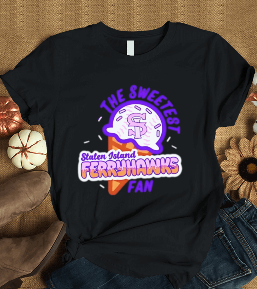 Staten Island Ferryhawks The Sweetest Fan Ice Cream Cone T-Shirt
