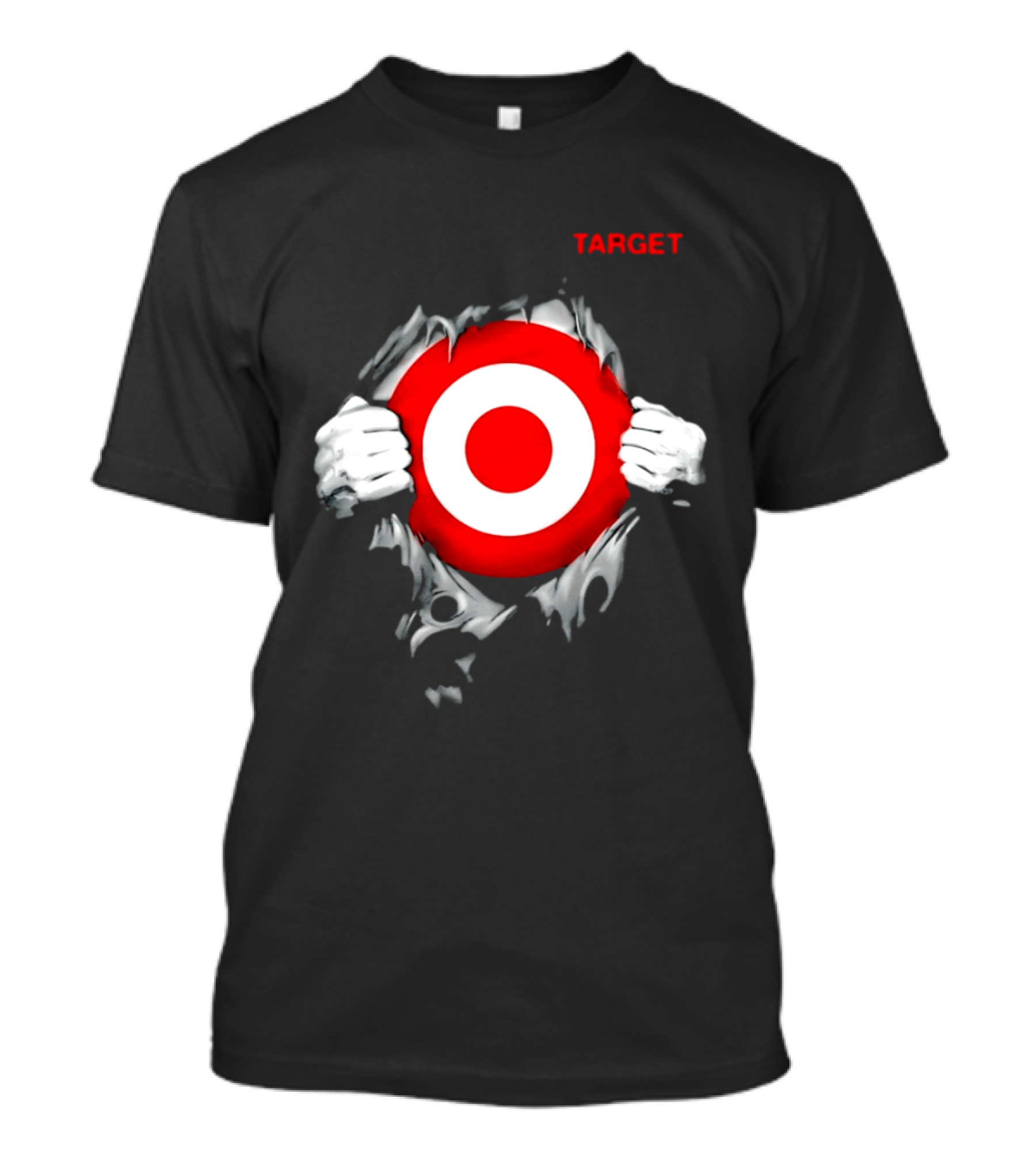 Target Ripped Chest Bullseye T-Shirt