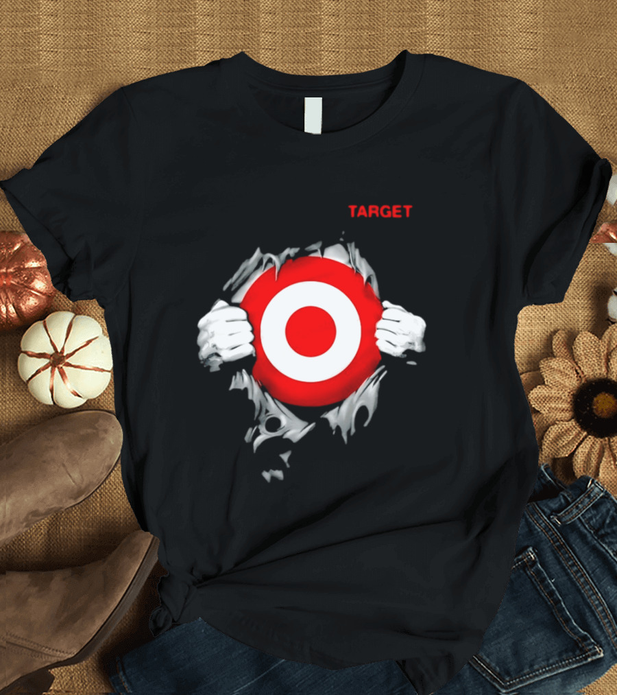 Target Ripped Chest Bullseye T-Shirt