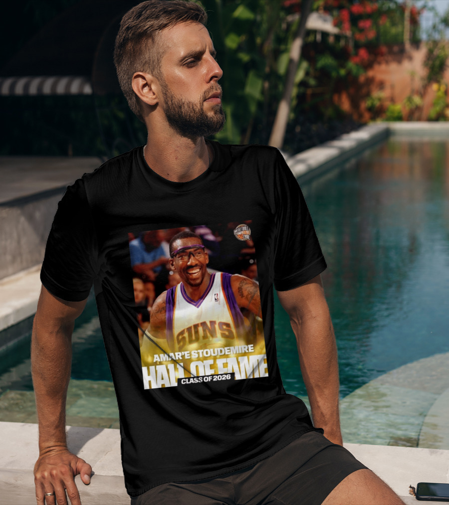 Amar'e Stoudemire Basketball Hall Of Fame Class Of 2026 Suns T-Shirt