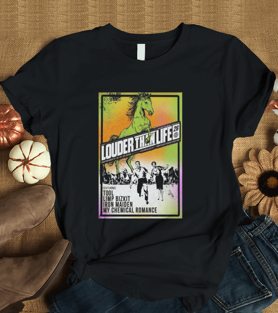 Louder Than Life 2026 Louisville KY Featuring Tool Limp Bizkit Iron Maiden My Chemical Romance T-Shirt