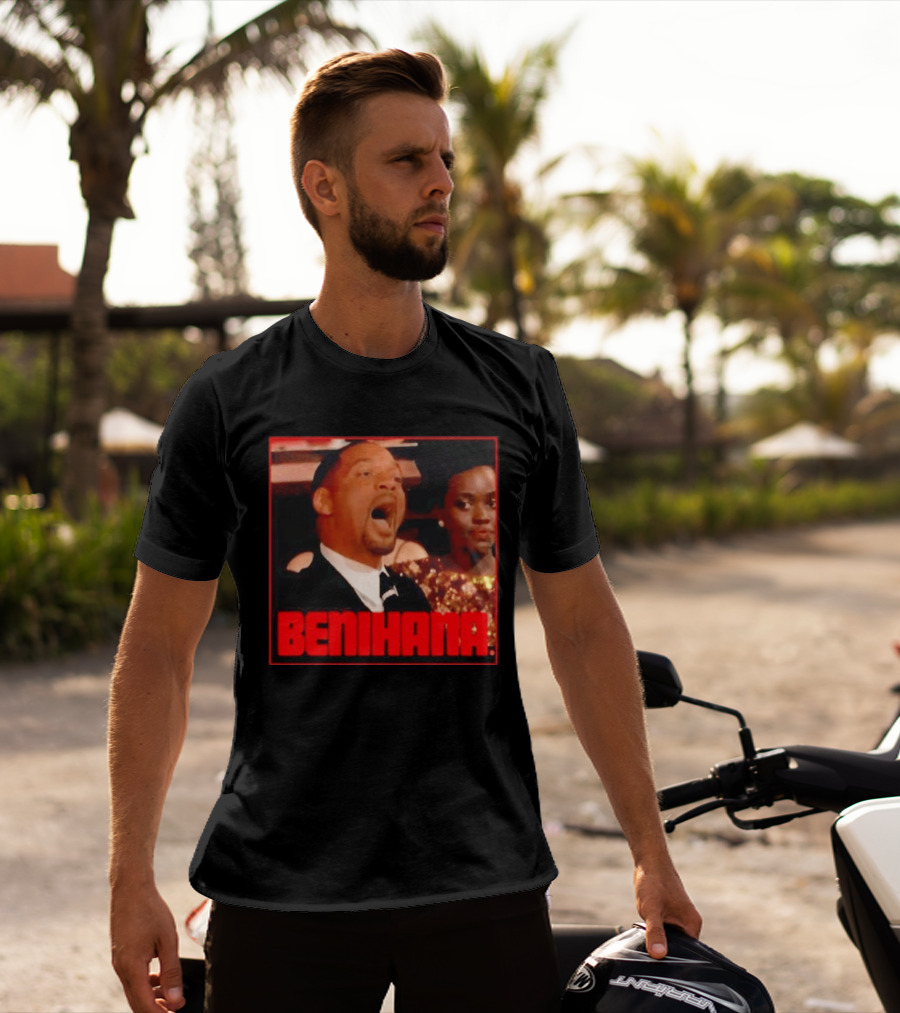 Benihana Will Smith Oscar 2022 Reaction Image T-Shirt