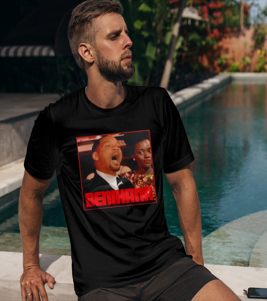 Benihana Will Smith Oscar 2022 Reaction Image T-Shirt