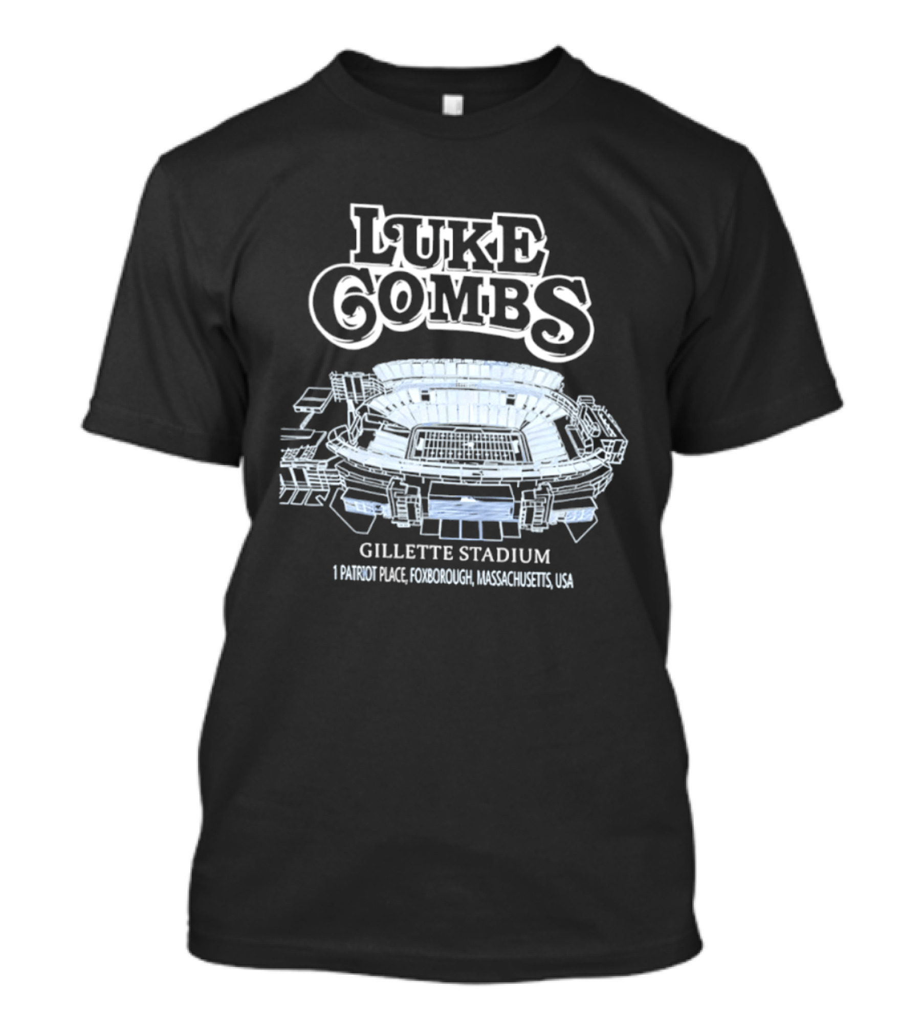 Luke Combs Gillette Stadium 1 Patriot Place Foxborough Massachusetts USA T-Shirt