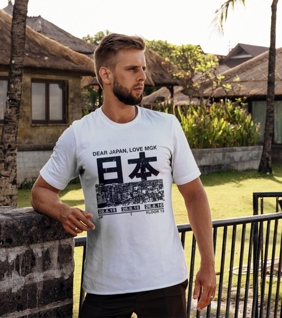 Dear Japan Love MGK Summer Sonic Tour Japan Dates 2013 T-Shirt