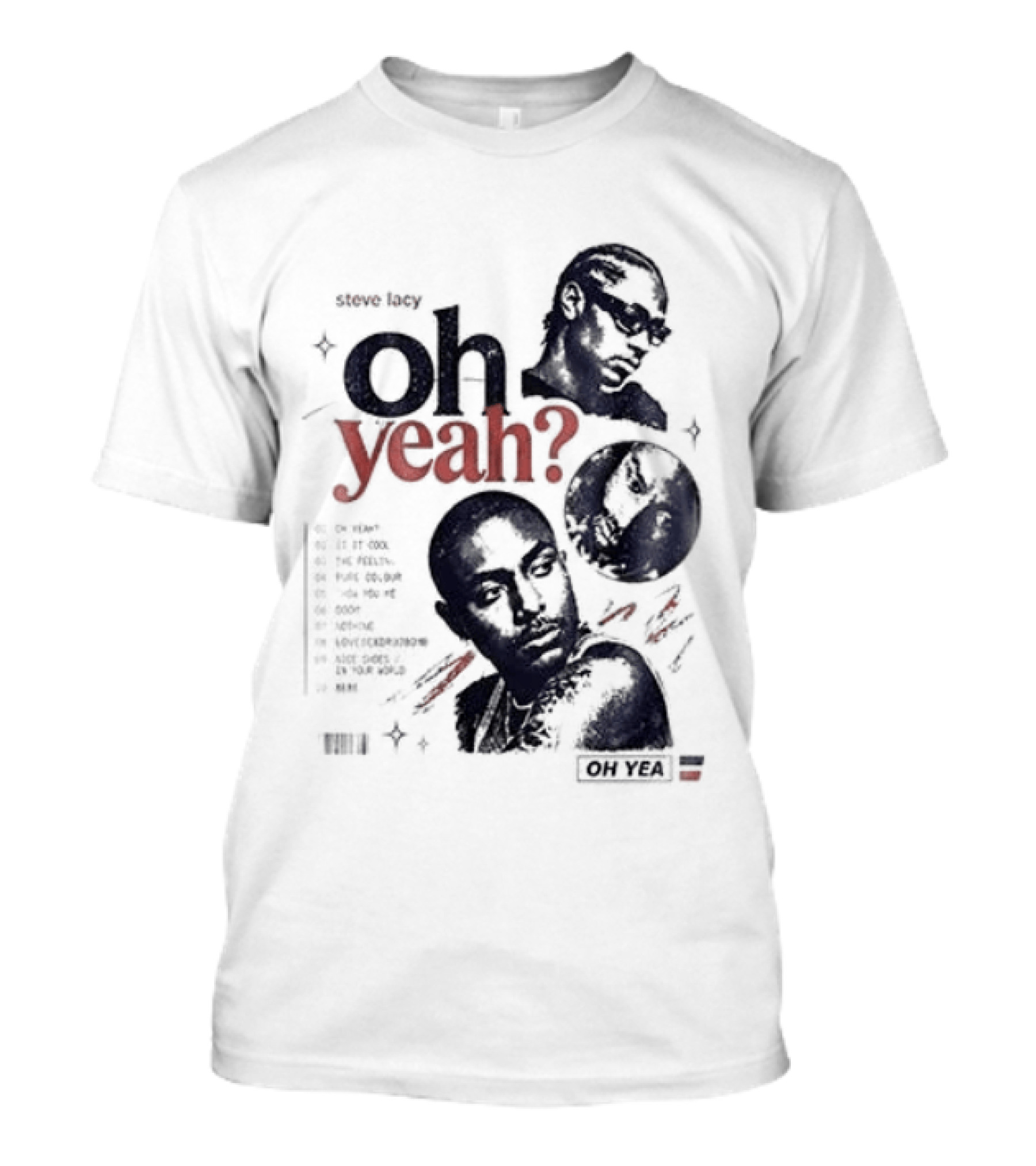 Steve Lacy Oh Yeah Tour 2022 Skeletons Tracklist 90879 T-Shirt