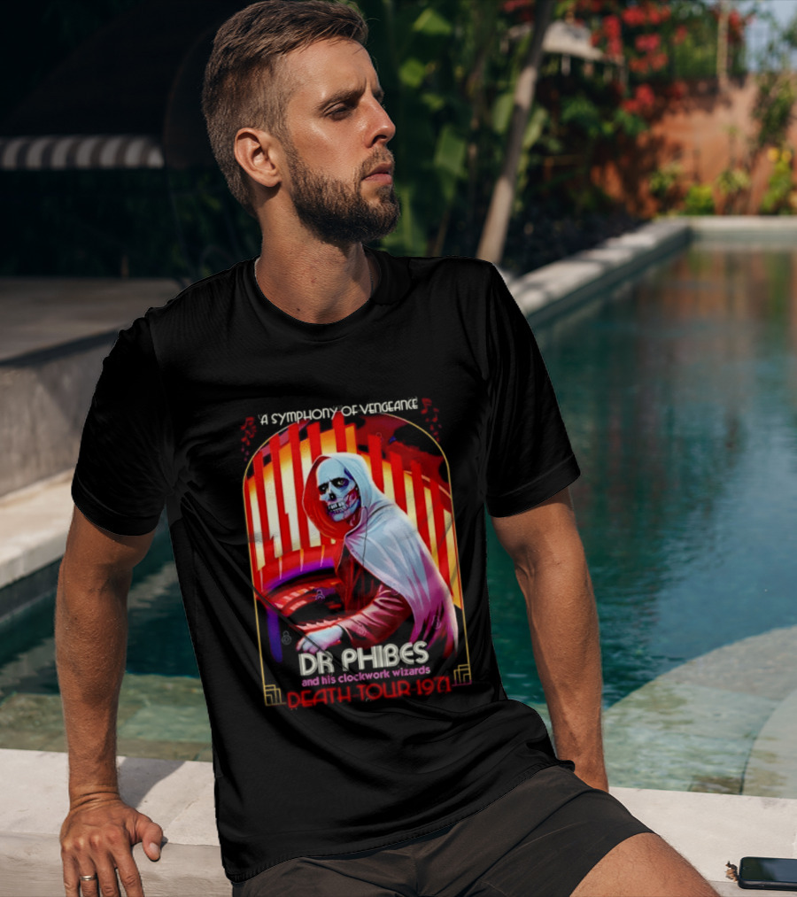 Dr Phibes And His Work Wizards A Symphony Of Vengeance Death Tour 1971 T-Shirt