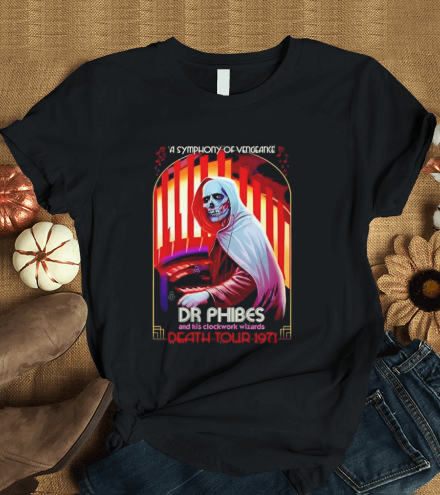 Dr Phibes And His Work Wizards A Symphony Of Vengeance Death Tour 1971 T-Shirt