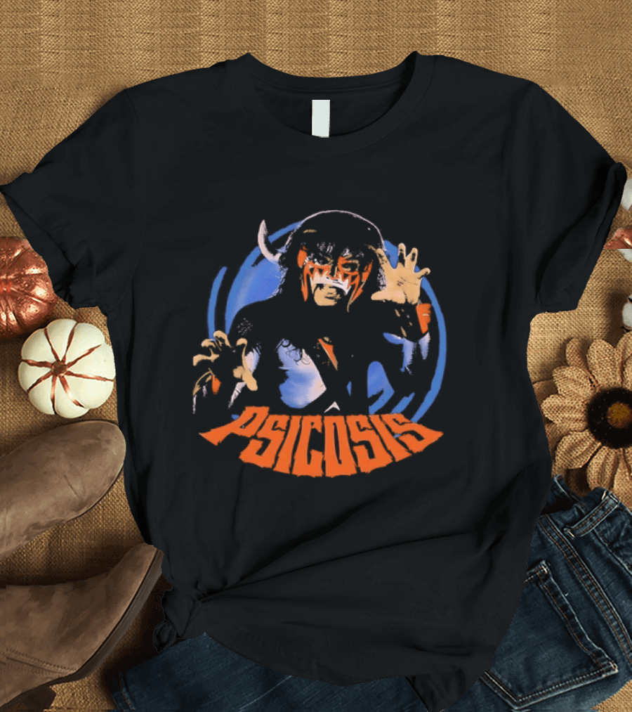 Psicosis Lucha Libre Wrestler Iconic Mask T-Shirt