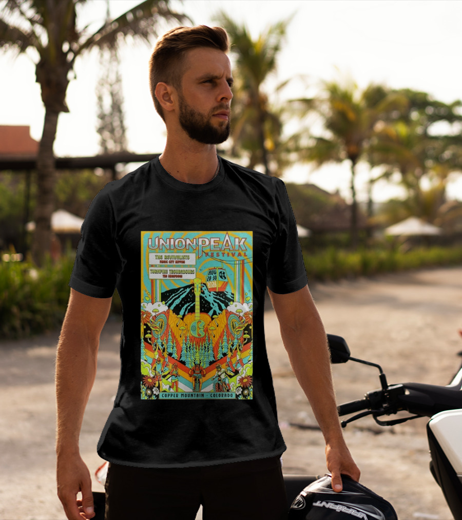 Union Peak Festival 2026 Copper Mountain Colorado Aug 28 30 Featuring The Revivalists Turbo Tweed Troubadours The Disco Biscuits T-Shirt