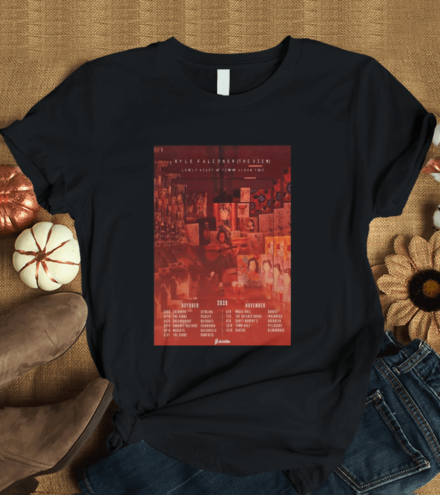 Kyle Falconer The View Lovely Night Of Terror Album Tour 2026 October November Scotland Dates T-Shirt