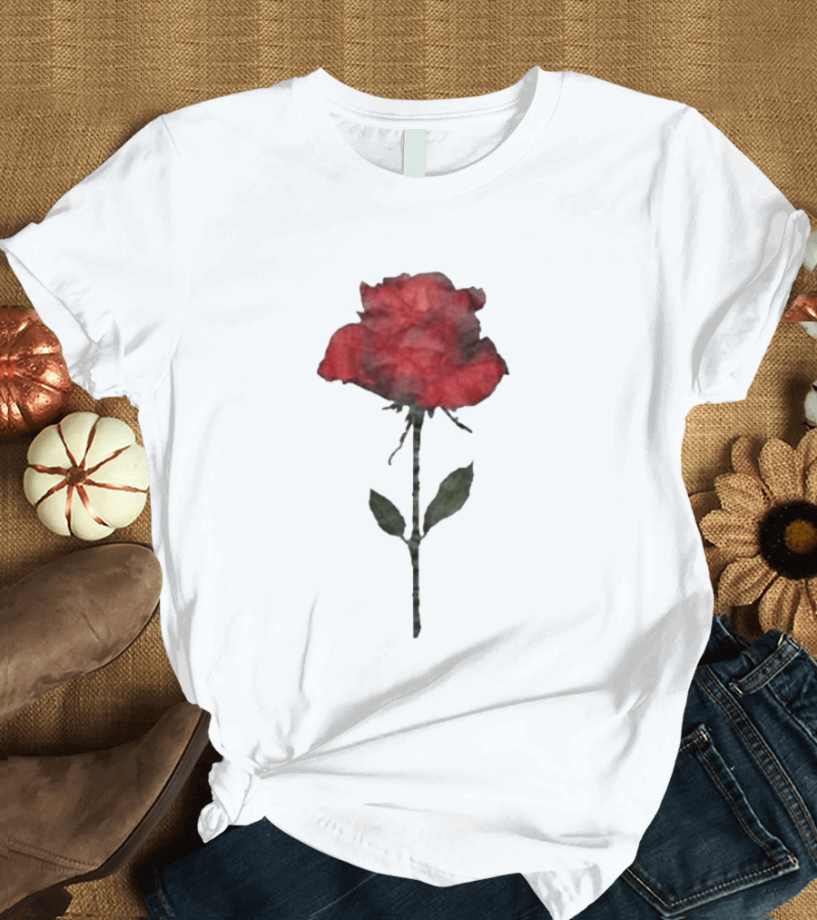 Original CORTIS Seonghyeon Acne Studios Women's Red Rose 2026 T-Shirt