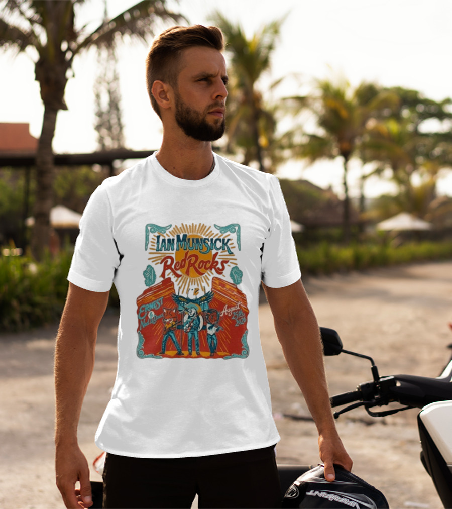 Ian Munsick Red Rocks August 25th 2026 Ernest Ned LeDoux T-Shirt