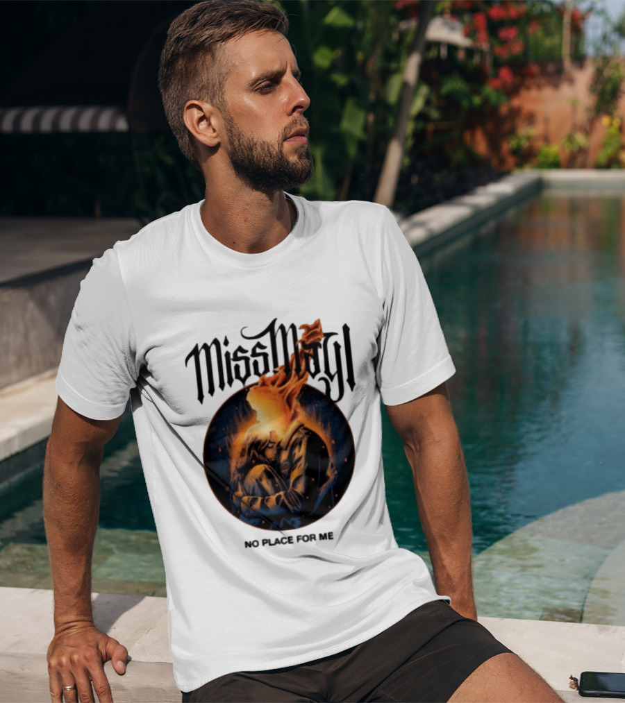 Miss May I No Place For Me Solid State Records Store White Black Ringer T-Shirt