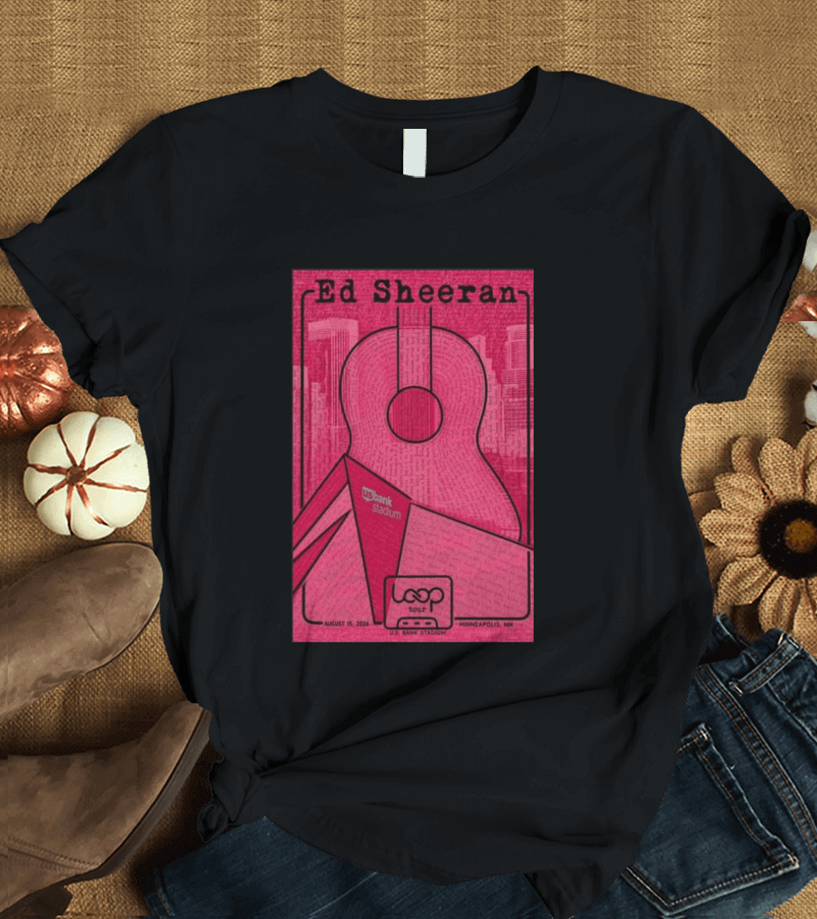 Ed Sheeran Loop Tour August 15 2026 U.S. Bank Stadium Minneapolis MN T-Shirt