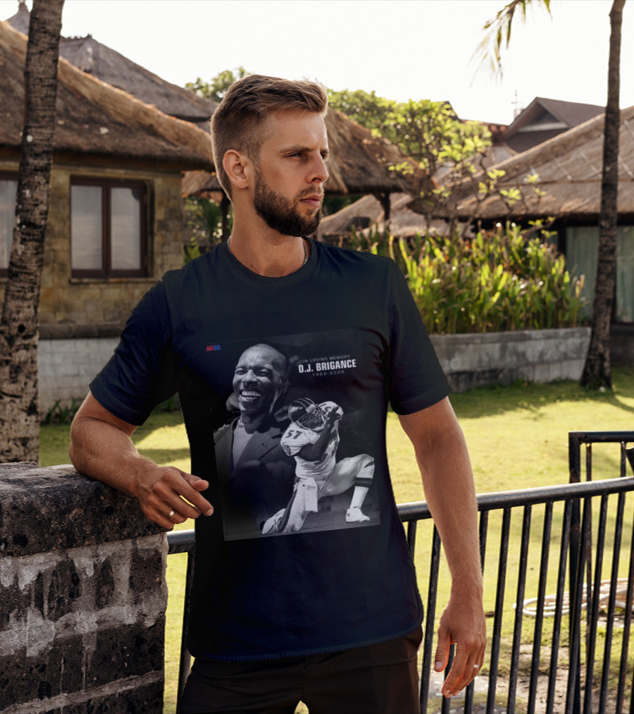 All22 O.J. Brigance In Loving Memory 1969 2026 Football Number 57 T-Shirt