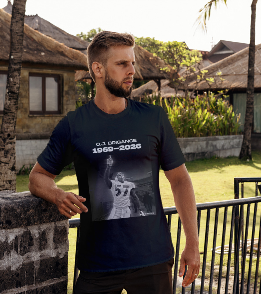 O.J. Brigance 1969 2026 Ravens Linebacker Legacy T-Shirt