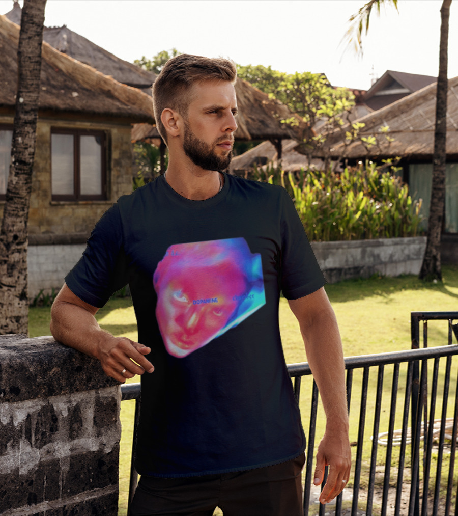 Fontaines D.C. Dopamine Chamber Album Cover Art Face T-Shirt