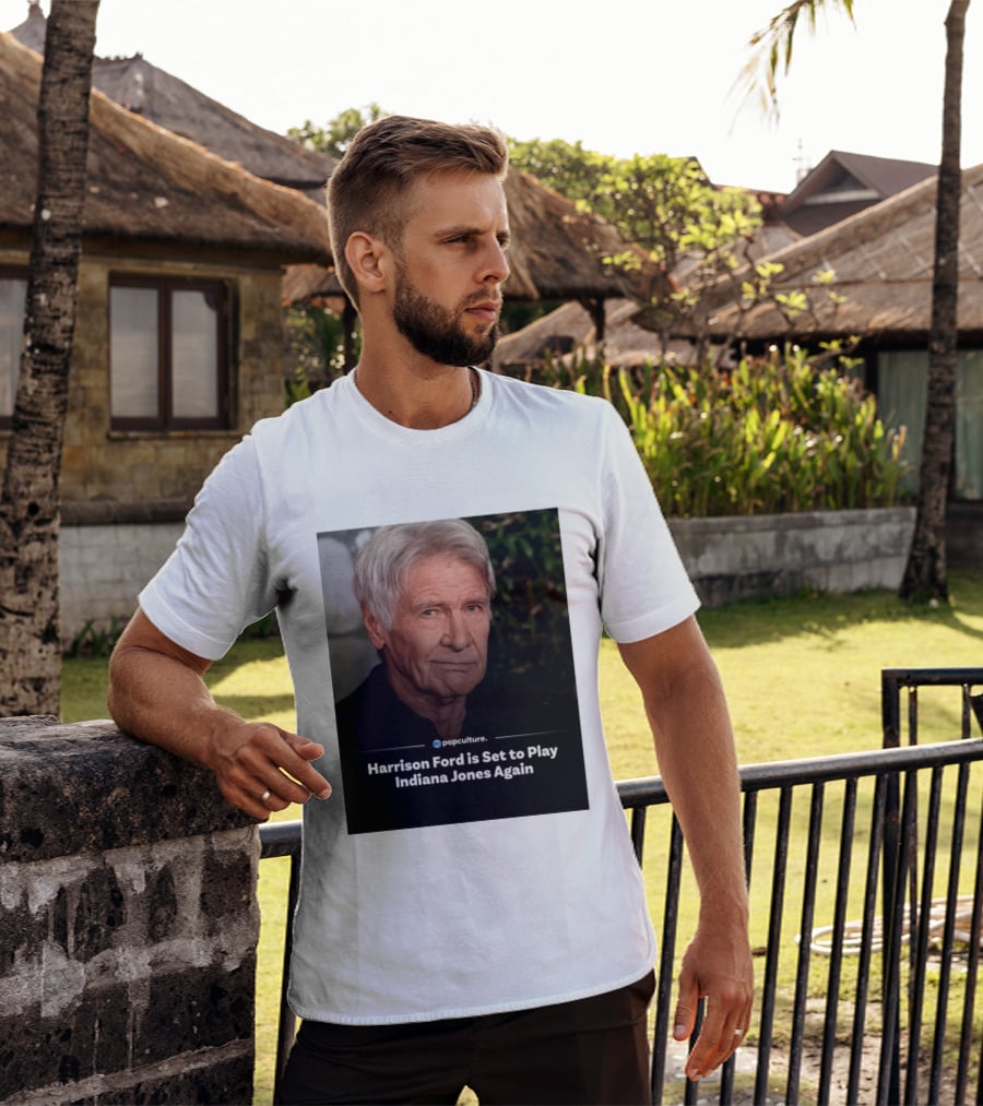 Harrison Ford Indiana Jones Return Announcement Popculture Update T-Shirt