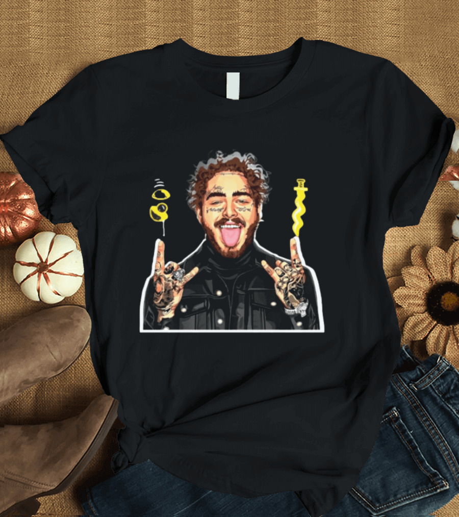 Nomad Clothing Store Sunflower Acid Wash Oversized Iconic Musician Fan T-Shirt