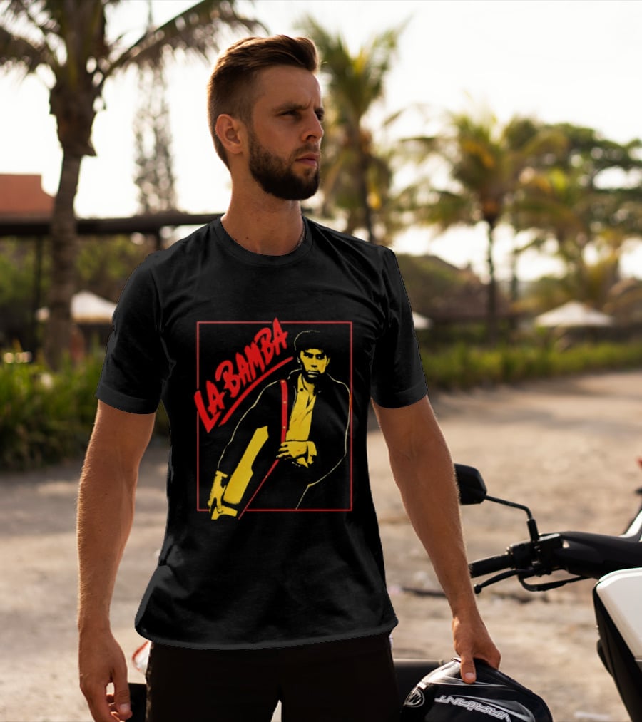 Ritchie Valens La Bamba Rock And Roll Iconic Yellow Red T-Shirt