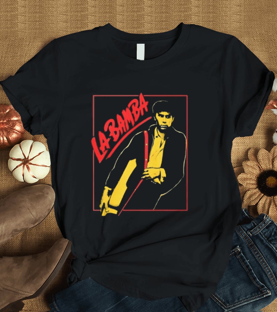 Ritchie Valens La Bamba Rock And Roll Iconic Yellow Red T-Shirt