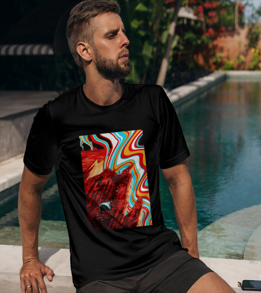 Gov't Mule Livingston MT August 18 2026 Event Psychedelic Swirls Alien Landscape T-Shirt
