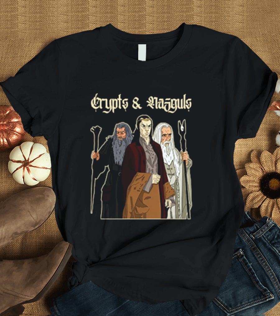 Crypts & Nazgûls Wizards Of The Rings Characters T-Shirt