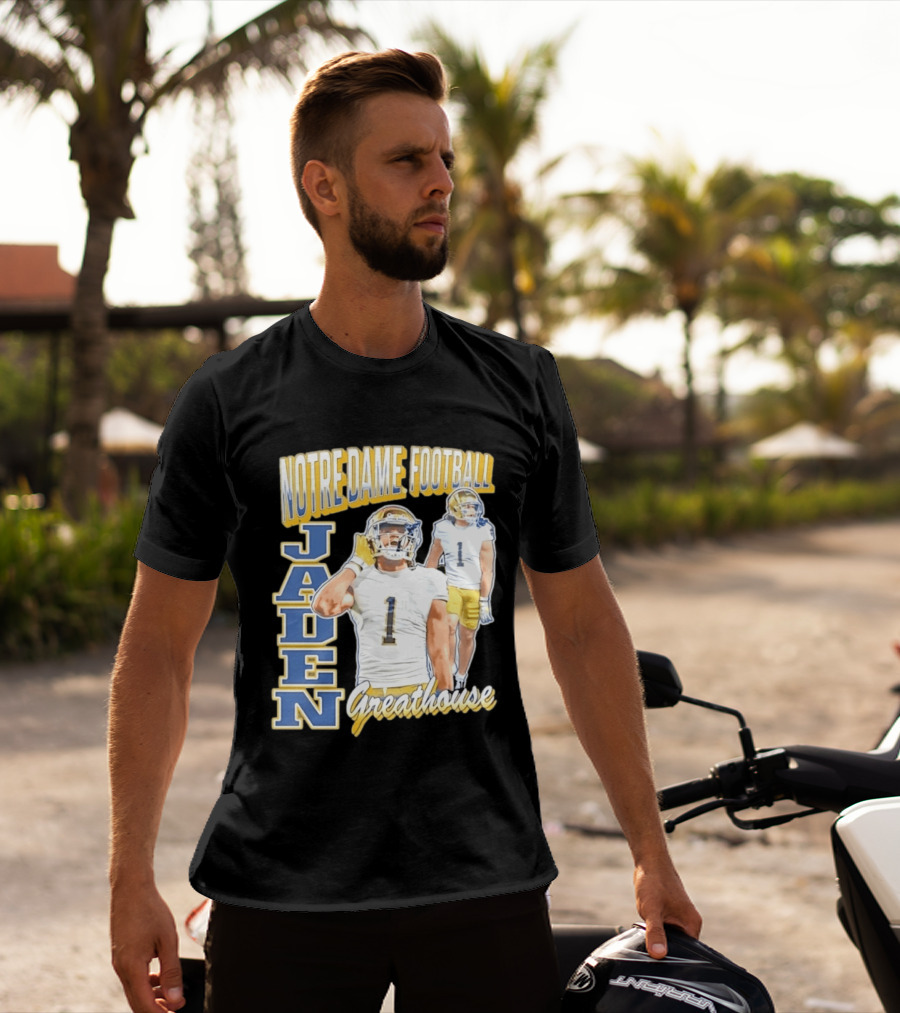 Notre Dame Football Jaden Greathouse 1 Fighting Irish T-Shirt