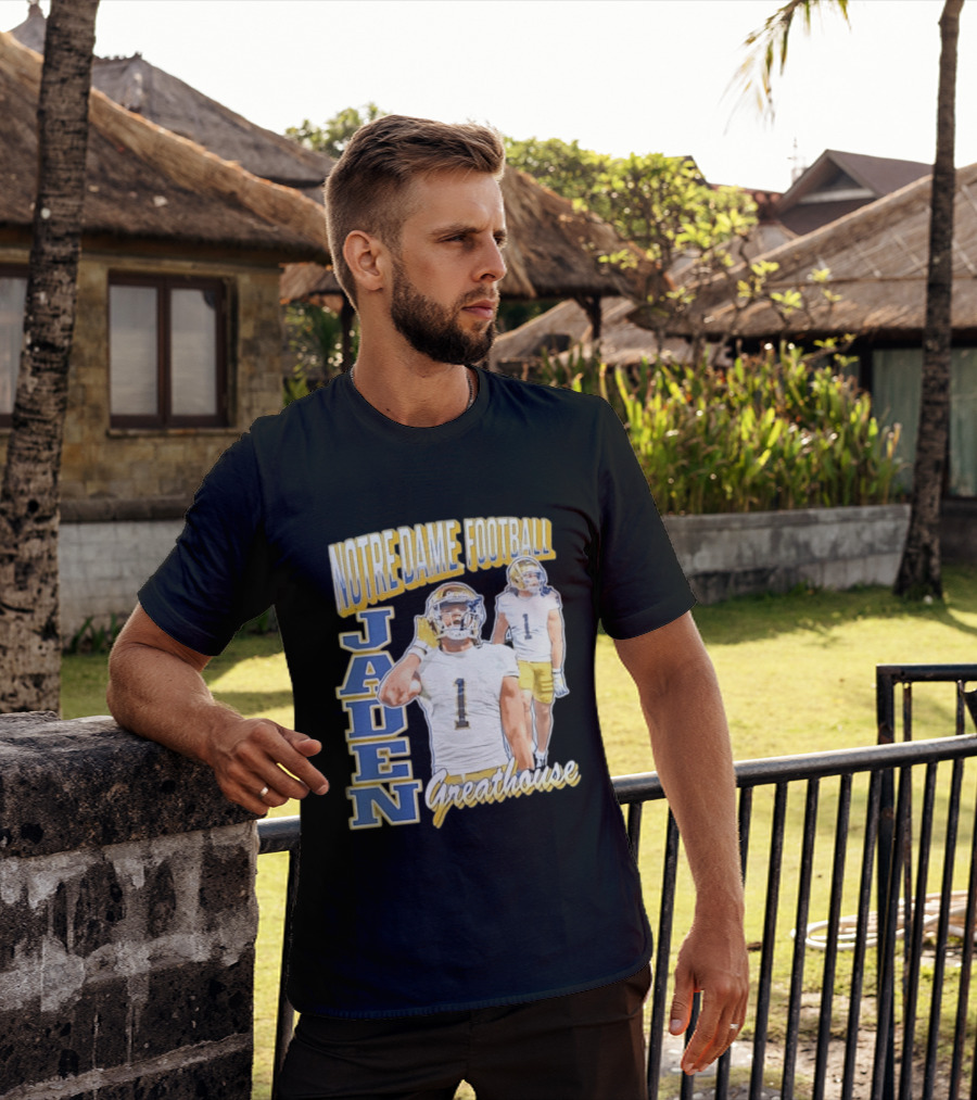 Notre Dame Football Jaden Greathouse 1 Fighting Irish T-Shirt