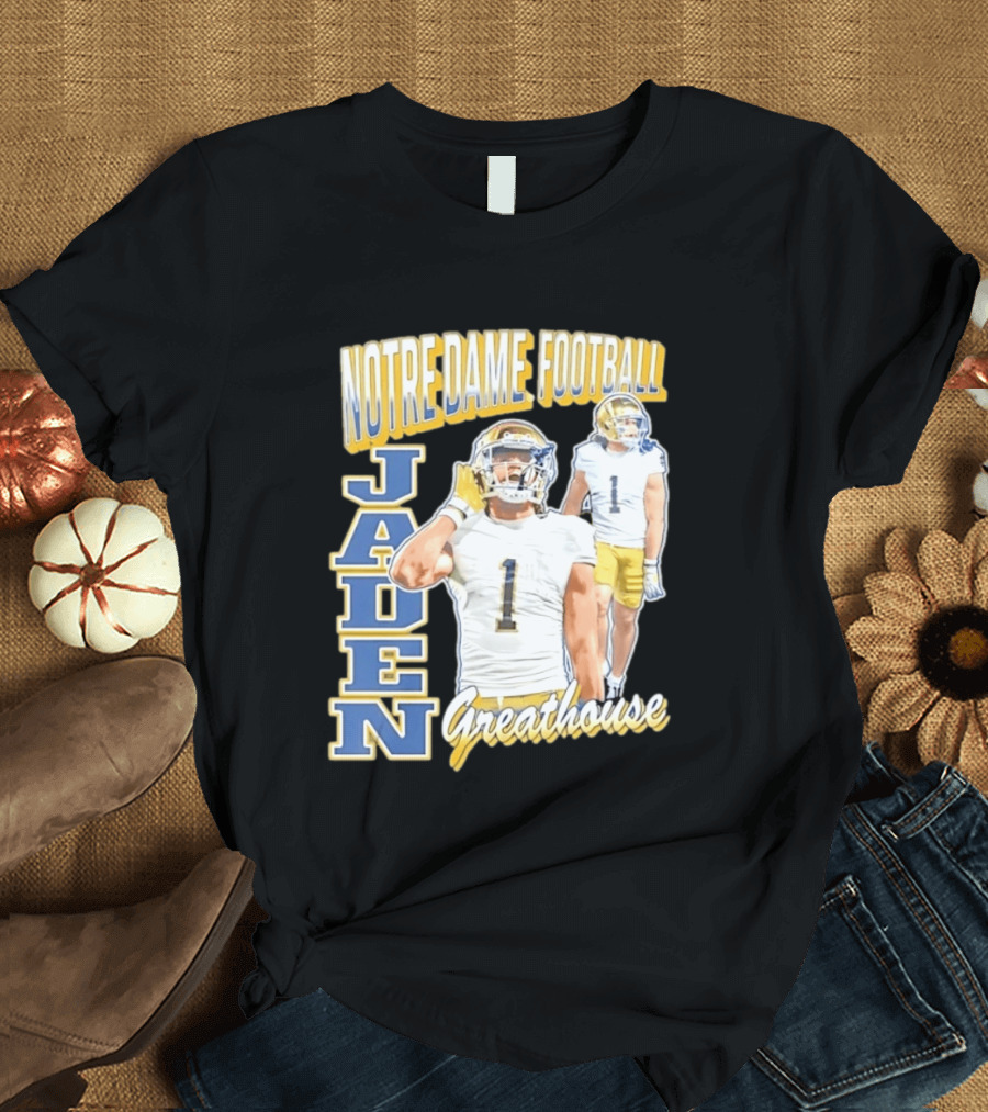 Notre Dame Football Jaden Greathouse 1 Fighting Irish T-Shirt