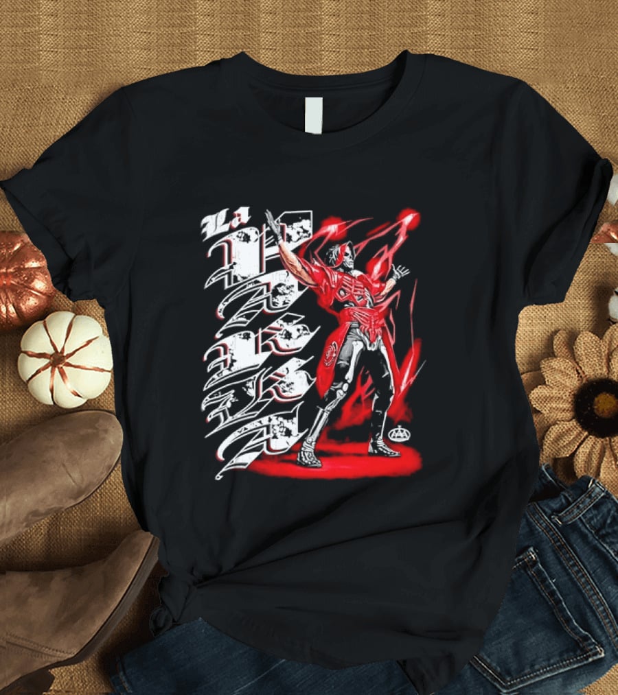 La Parka AAA Lucha Libre Legend Skeleton Warrior Action Hero T-Shirt