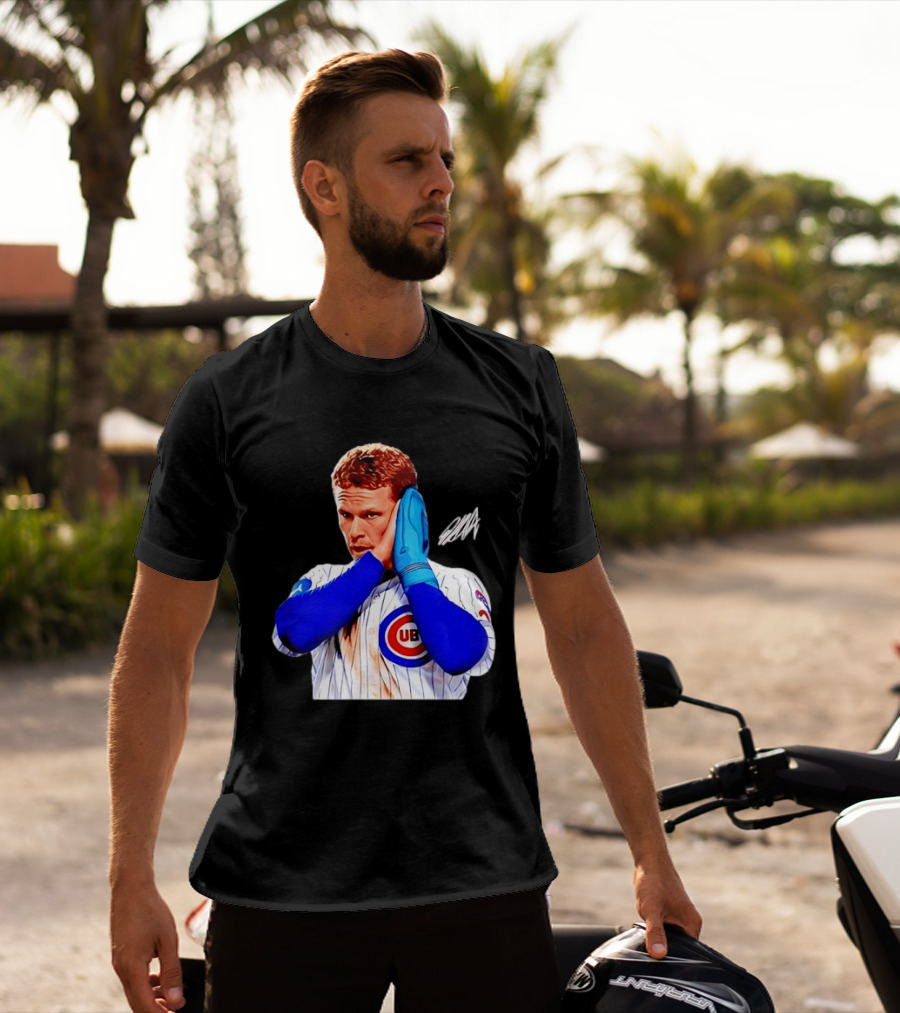 Ian Happ Chicago Cubs MLB Baseball Player With Cubs T-Shirt
